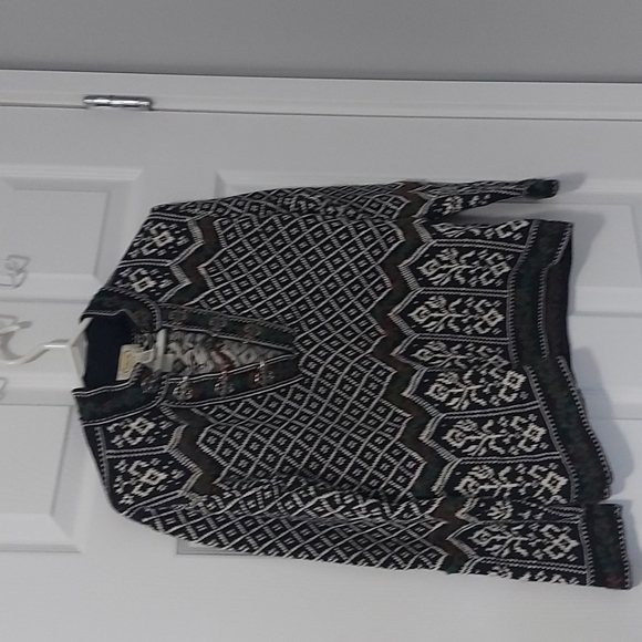 Talbots petite small 100 % cotton Christmas holiday sweater - Picture 1 of 10